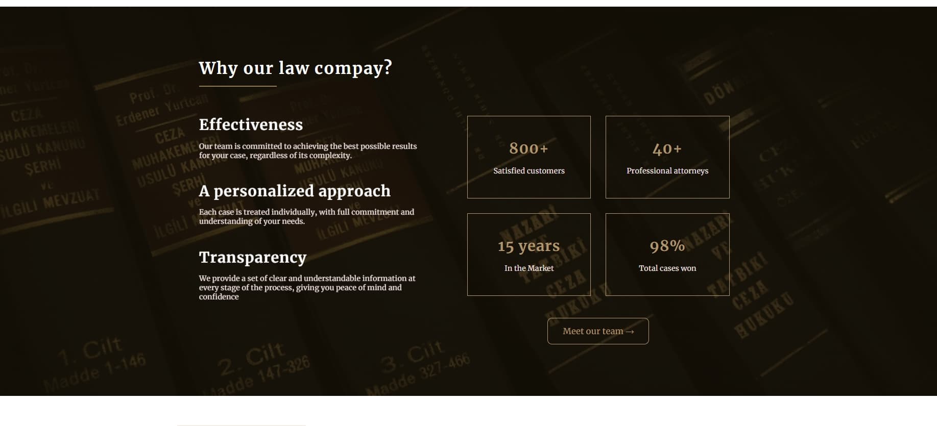 Section why our company of law company site